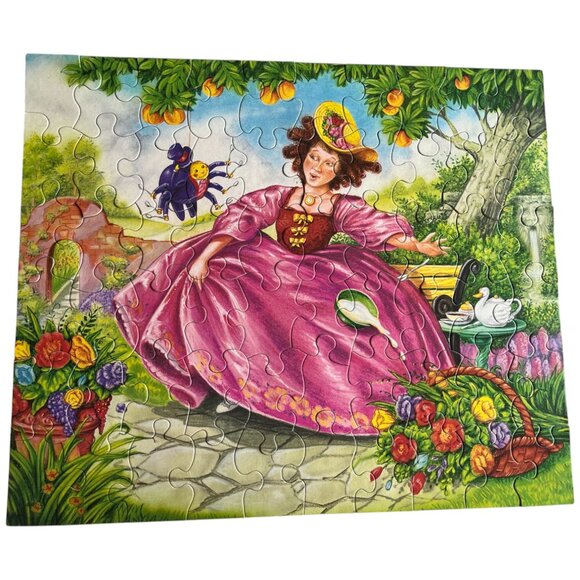 2 Storybook 60 Piece Puzzles - Tortoise &‎ Hare / Little Miss Muffet MB - Picture 3 of 12